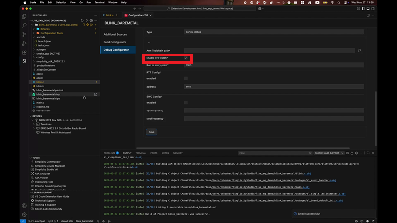Live Expressions configuration