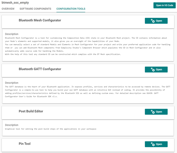 proj conf configuration tools