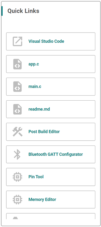 proj conf quick links card