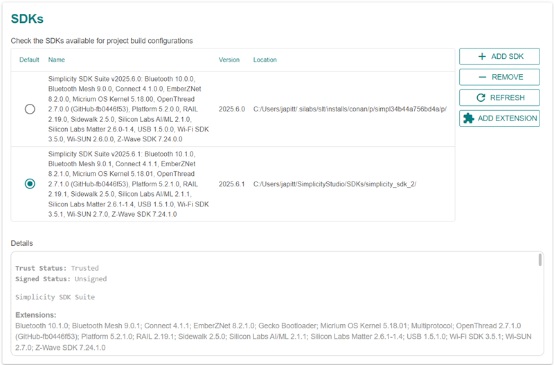 proj conf sdk prefs
