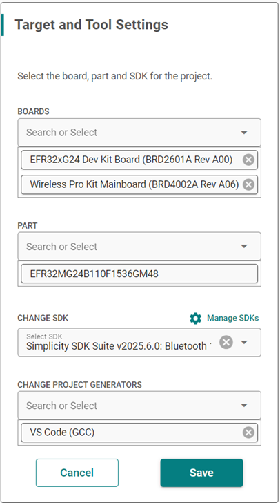 proj conf target sdk