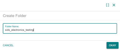 The Add Folder window