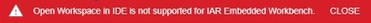 IAR error message