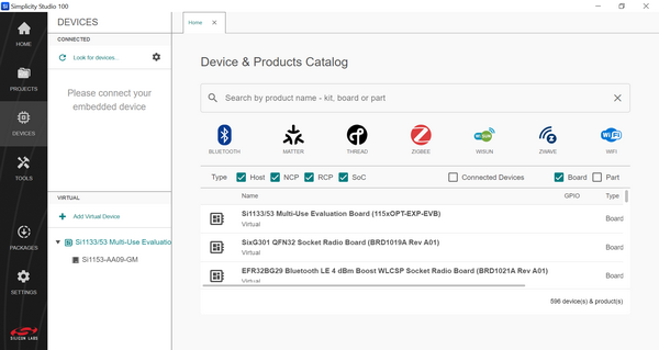 Devices page