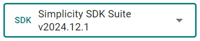 Example of a dropdown list with a text label on the left and a black down arrow icon on the right that expands the list