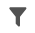 A funnel-shaped icon used to filter items in a list