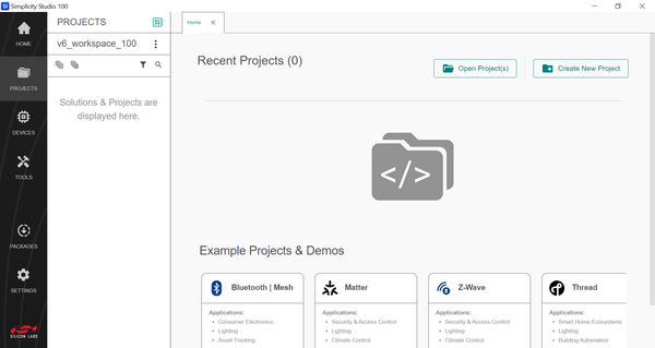 Projects page