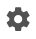 An icon shaped like a cog used to open a page of settings or expand a list of settings