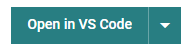 Open in VS Code button in the Project Configurator
