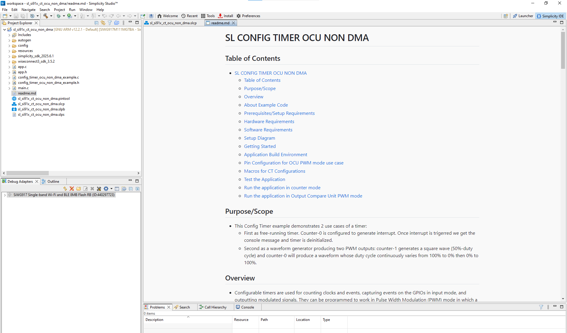 Config Timer OCU Non DMA