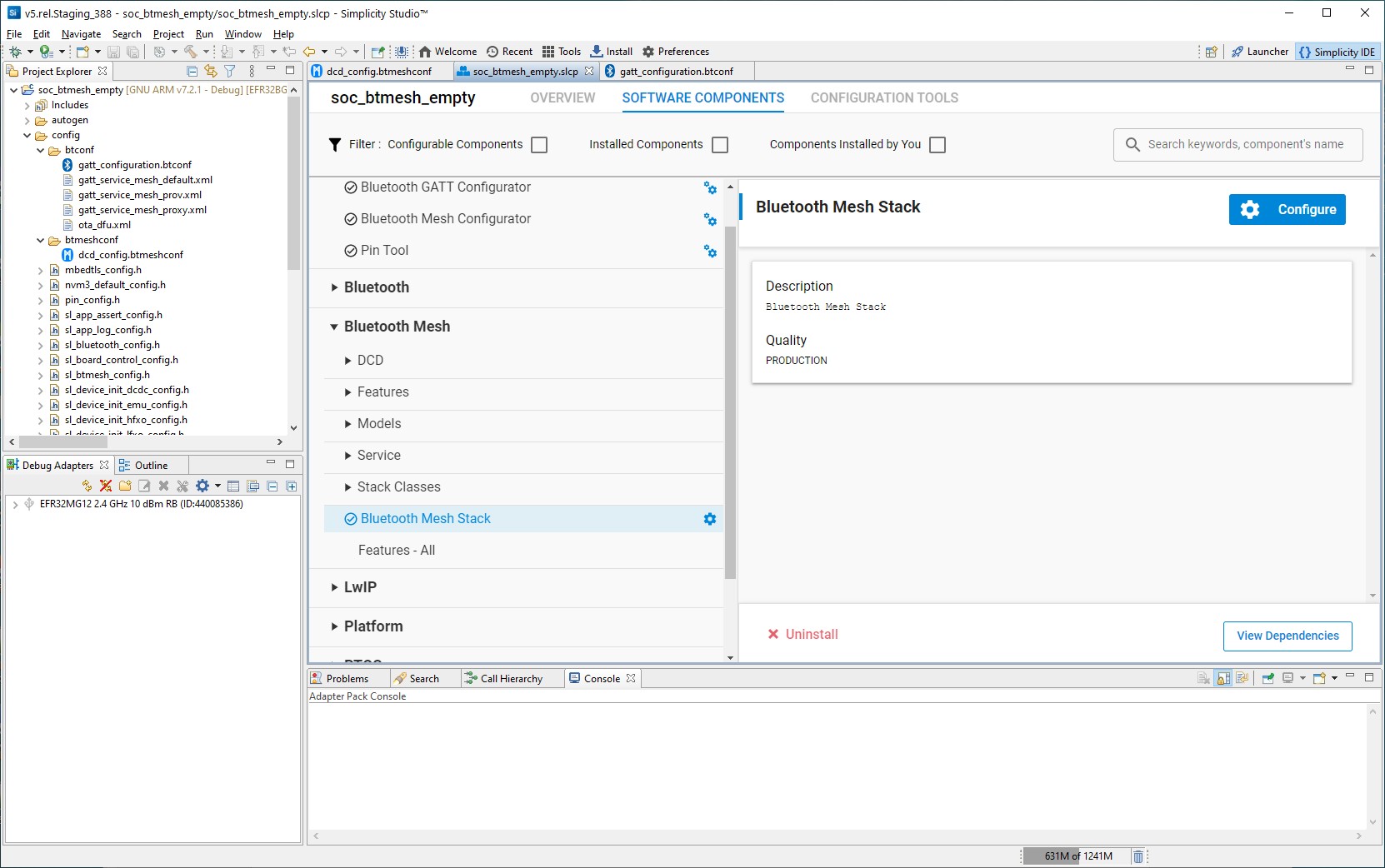 The Project Configurator