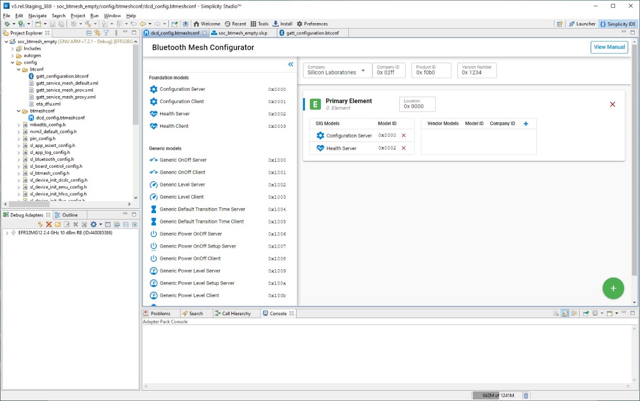The Bluetooth Mesh Configurator