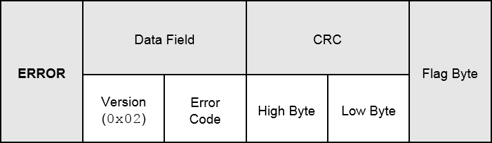ERROR Frame Format