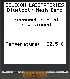Displays after provisioning