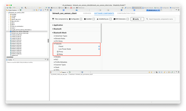 See the installed features