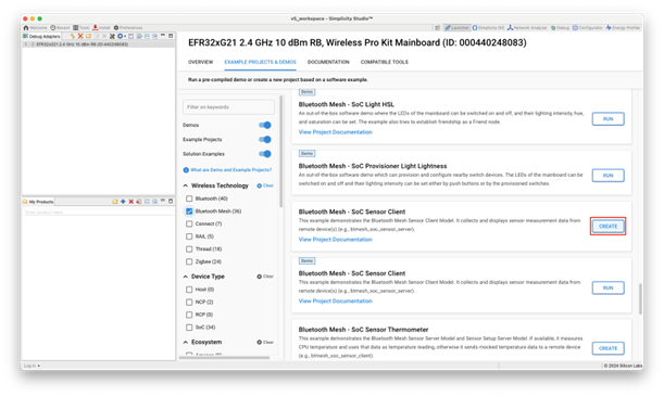 Open the Launcher perspective