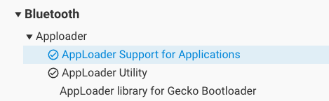 AppLoader components for applications