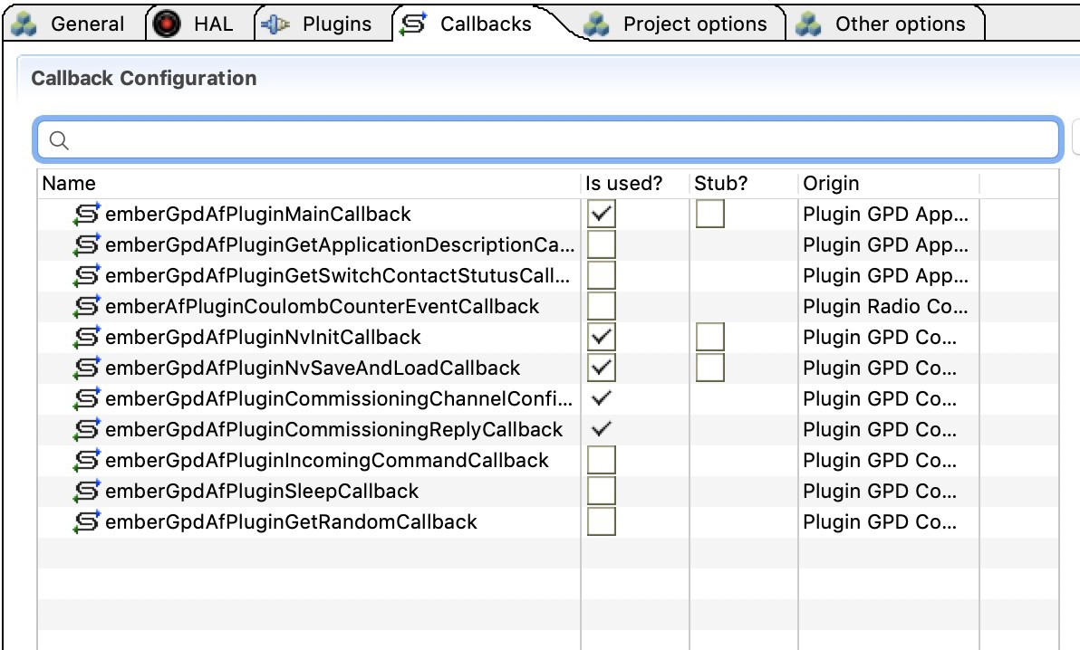 Green Power Device Callbacks