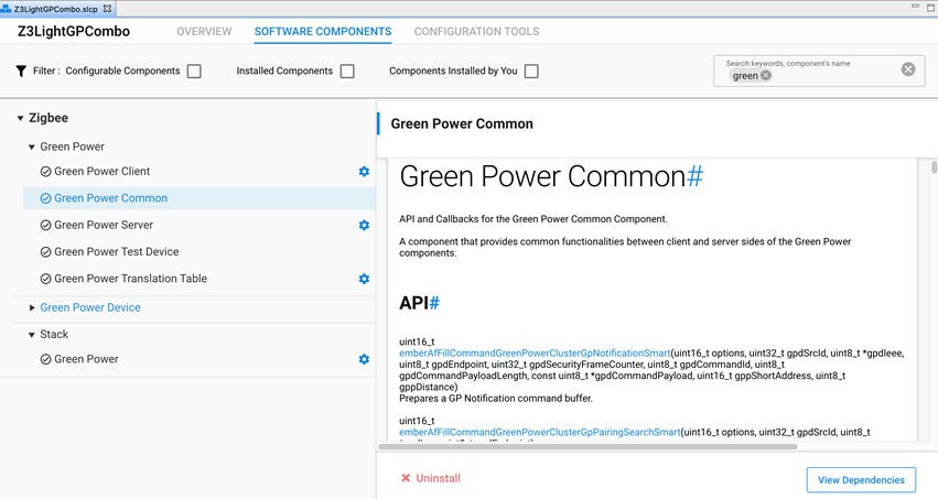 Green Power Sink, Proxy and Combo Components