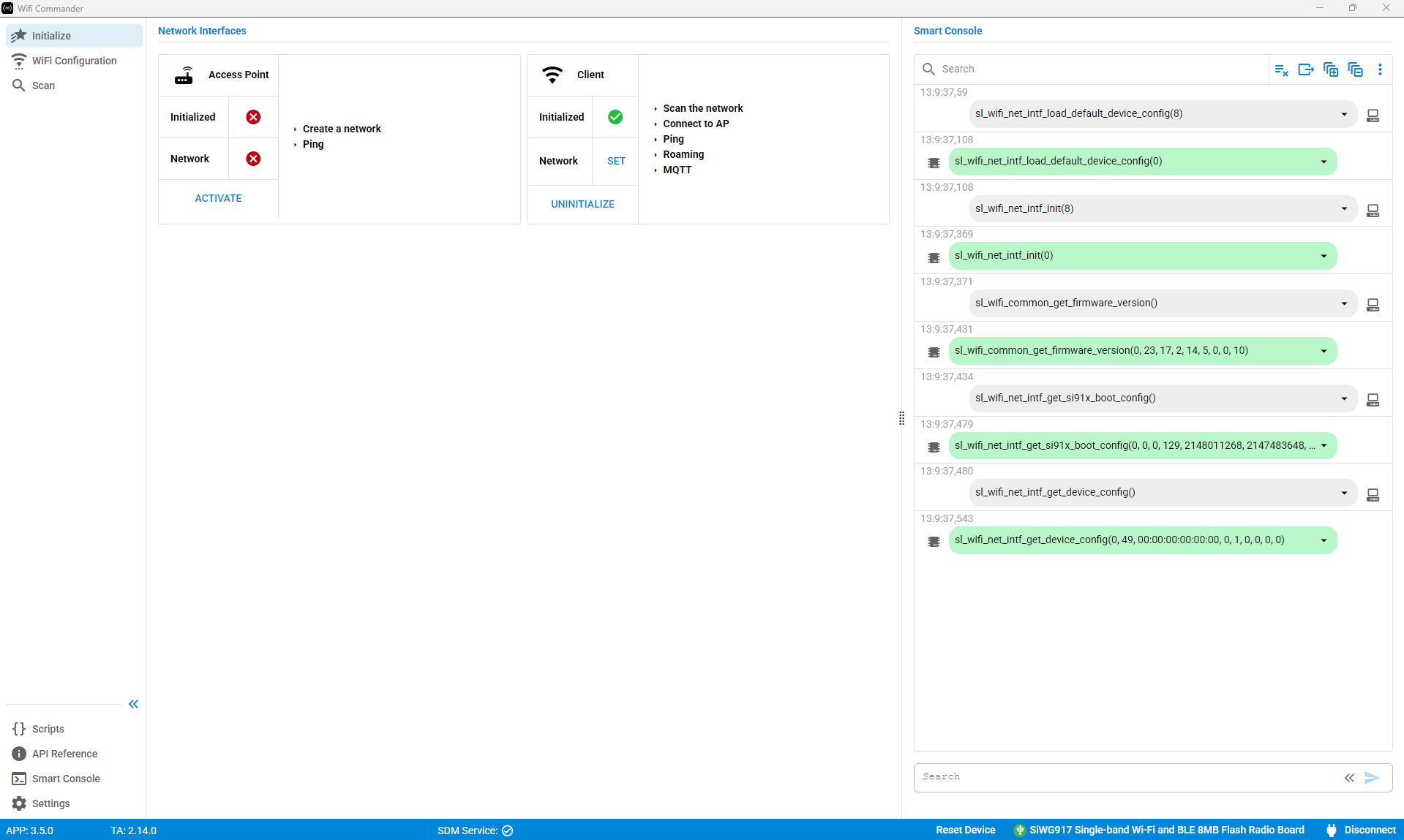 Client configuration