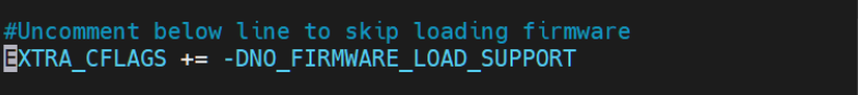 Uncomment line