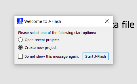Start J-Flash