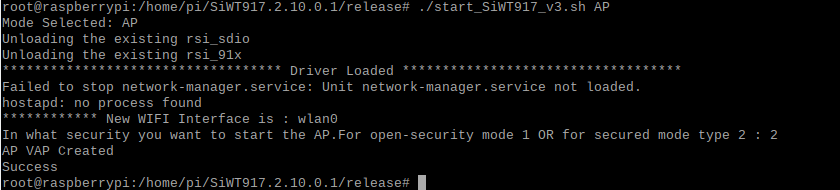 AP Mode - Select Preferred Security Mode