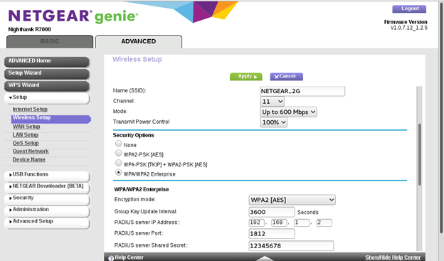 AP Configuration Settings