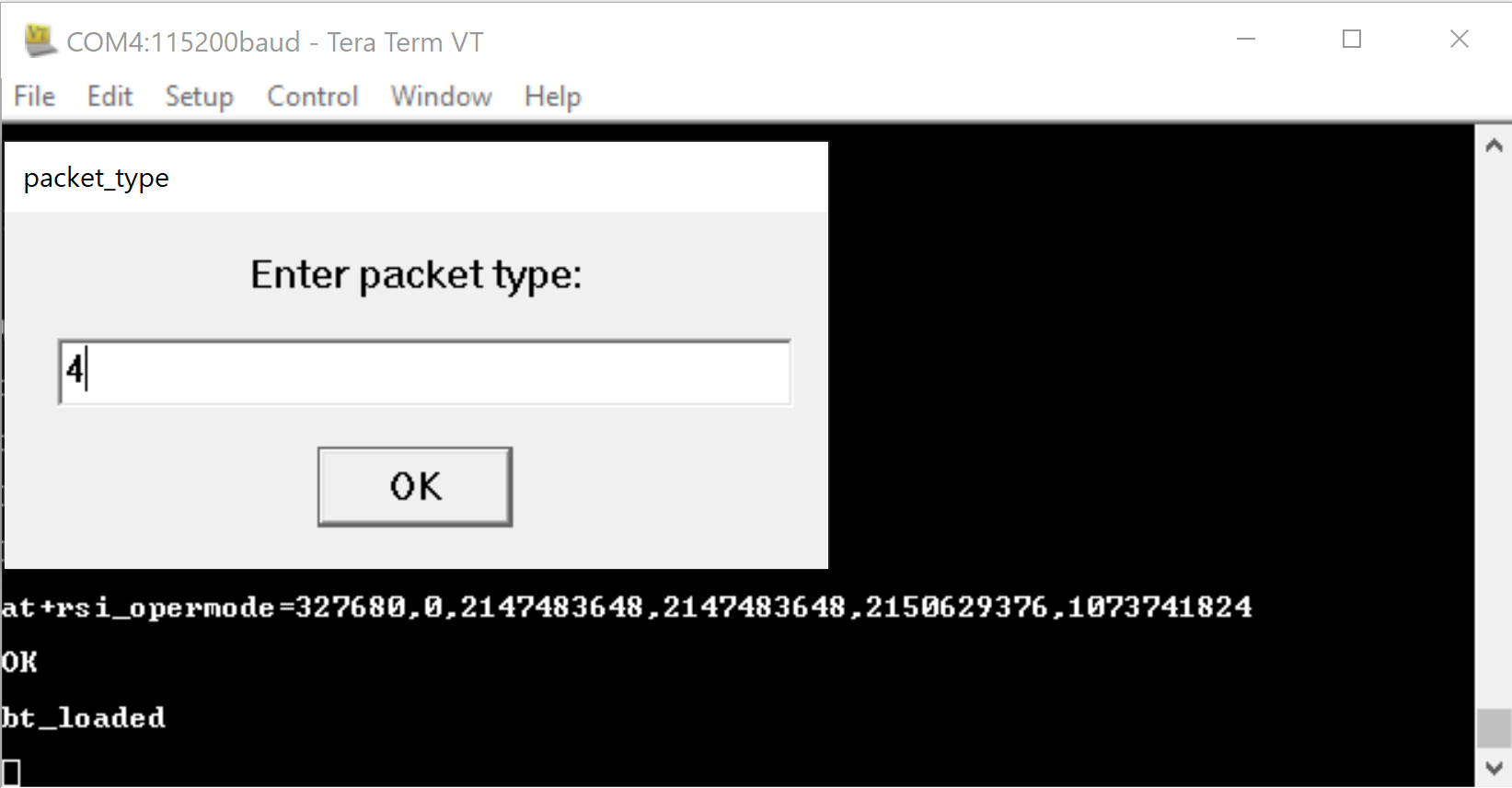 Packet type