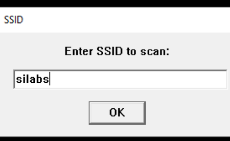 Enter SSID