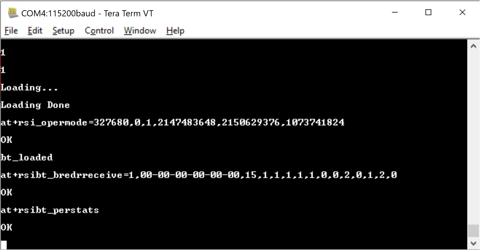 Final per receive and stats command