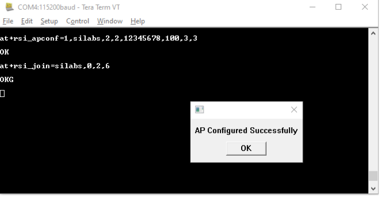 AP Configuration Success