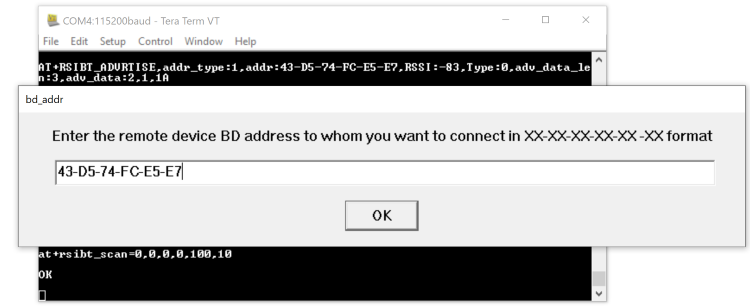 Connect to BLE central