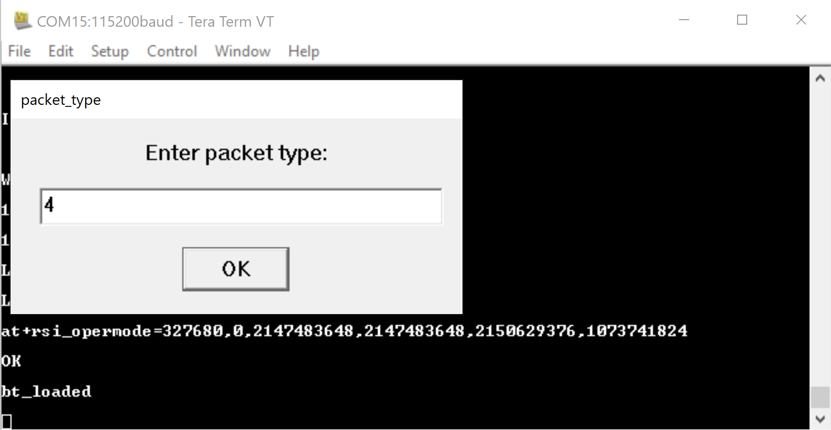 Packet type