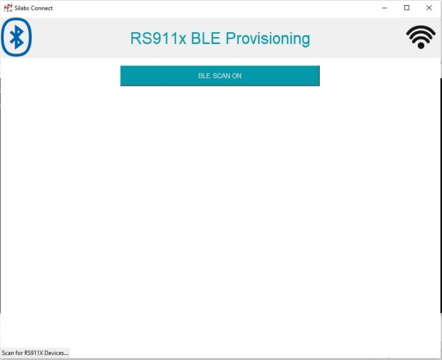 Silicon labs connect GUI