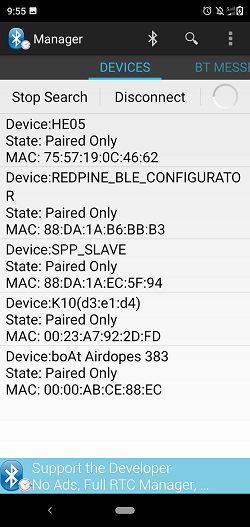 Initiate SPP connection to Silicon Labs module