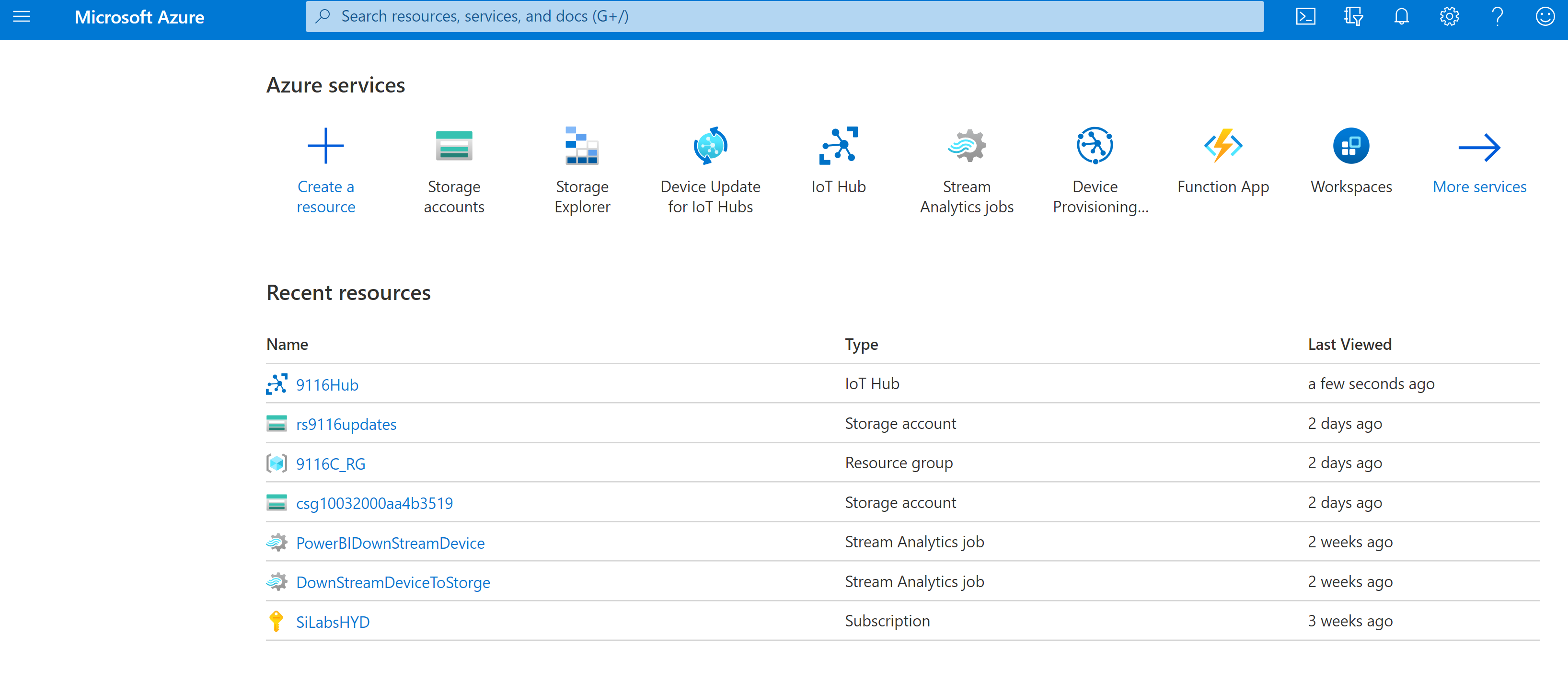 Azure portal login