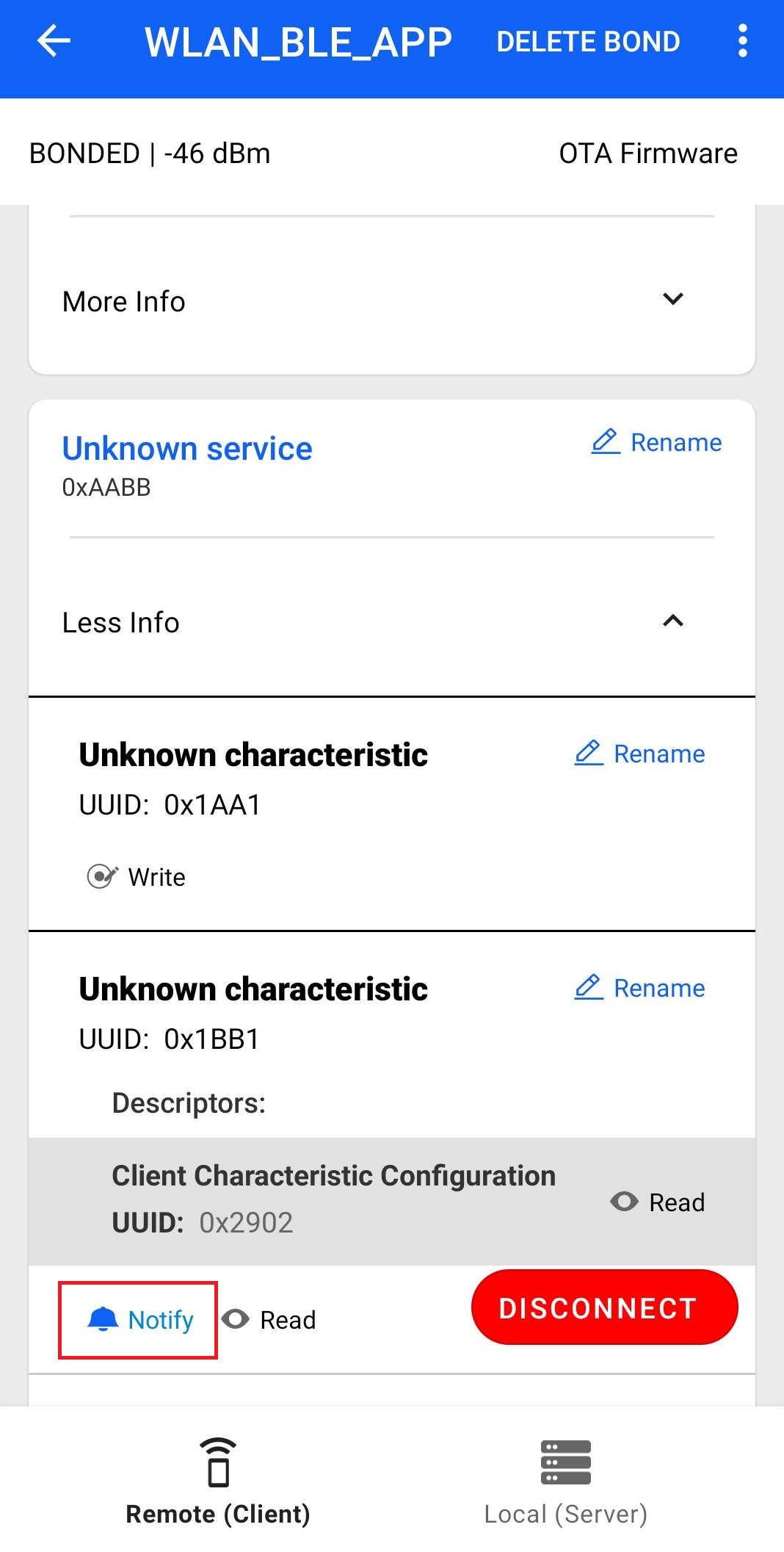 Enable Read Notification Mobile screenshot