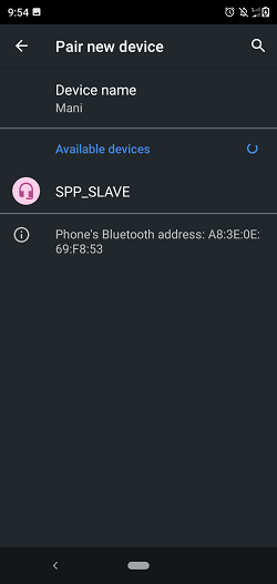 Scan on Bluetooth SPP manager app