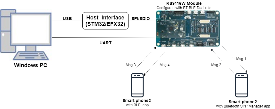 Setup Diagram for BT BLE Dual Mode