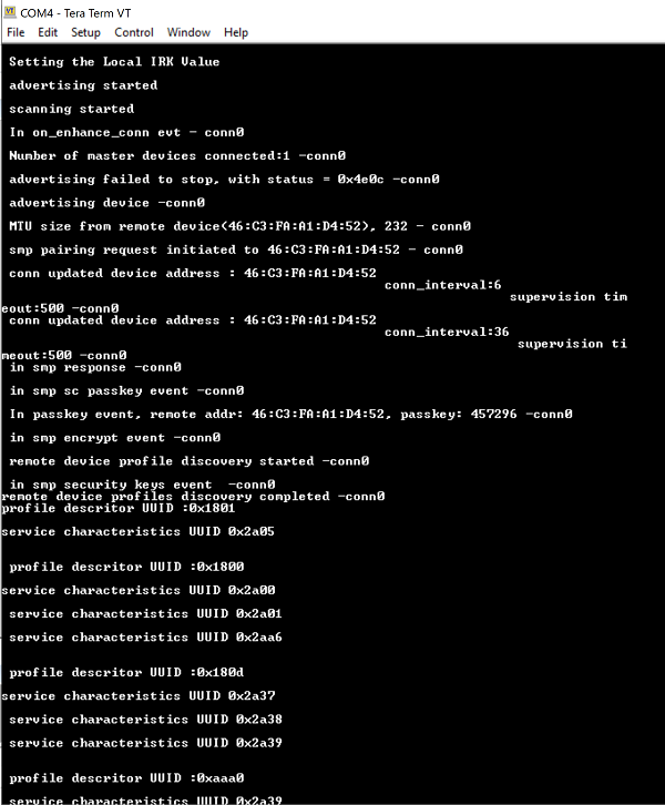 Prints in Teraterm for Peripheral Configuration-1