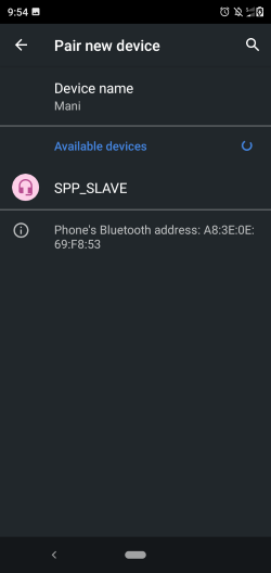 Scan on Bluetooth SPP manager app