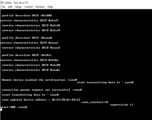 Prints in Teraterm for Peripheral Configuration-2