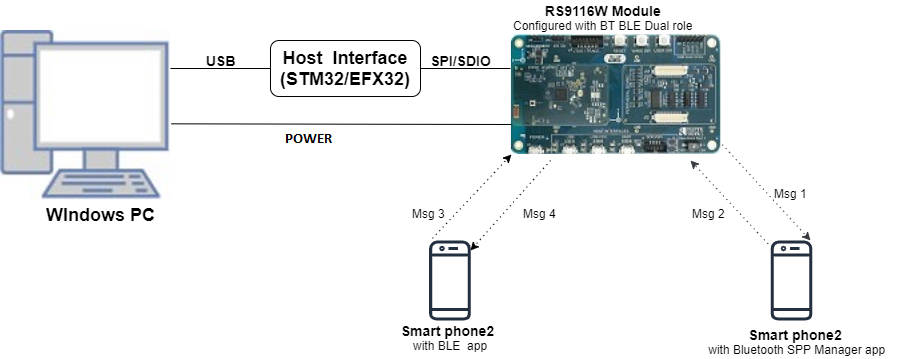 Setup Diagram for BT BLE Dual Mode