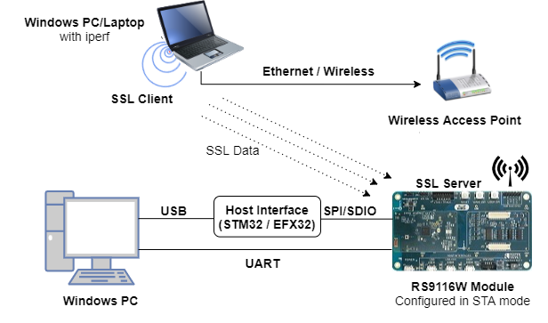 Figure: RS9116W Configured in SSL Server Mode