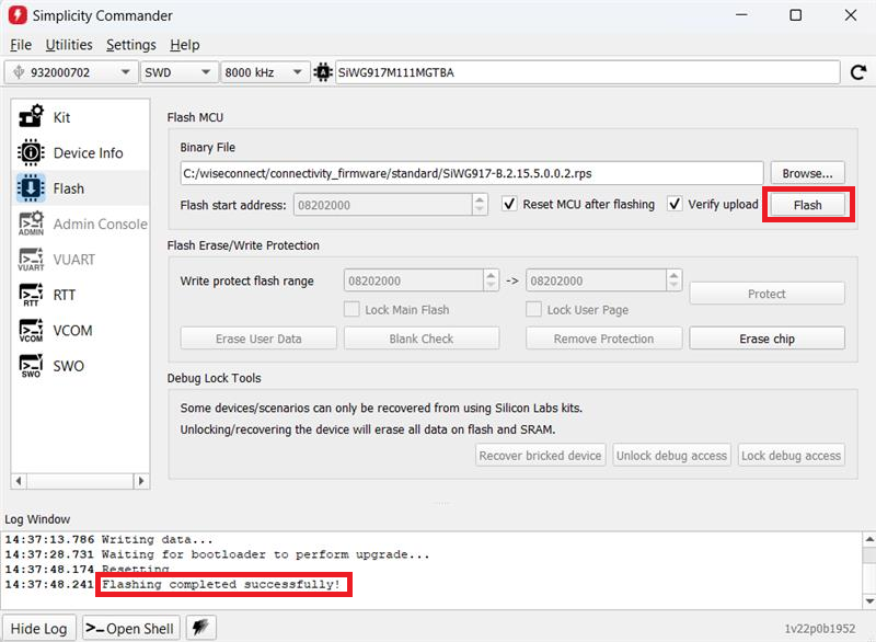 Click the Flash button