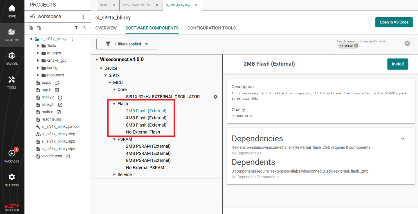 External Flash component
