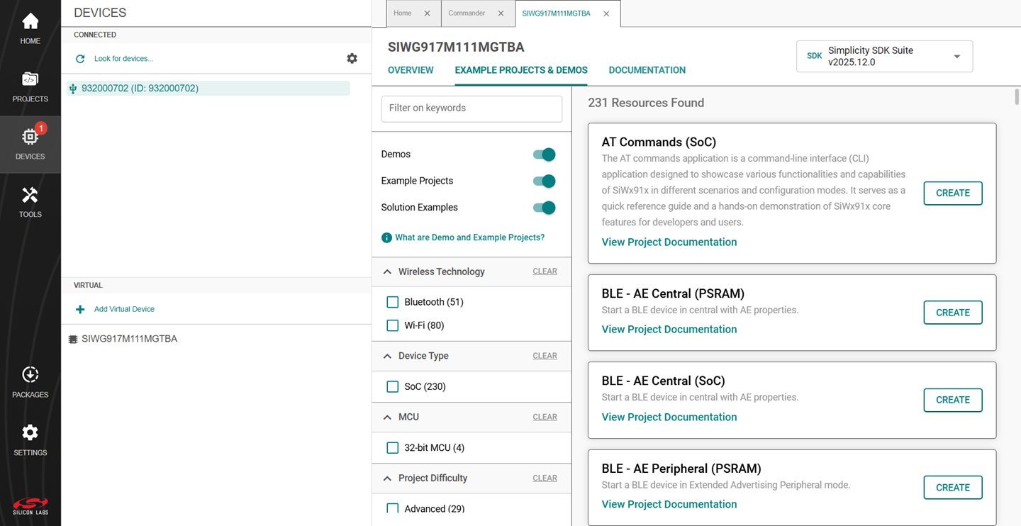 OPN Example Projects List