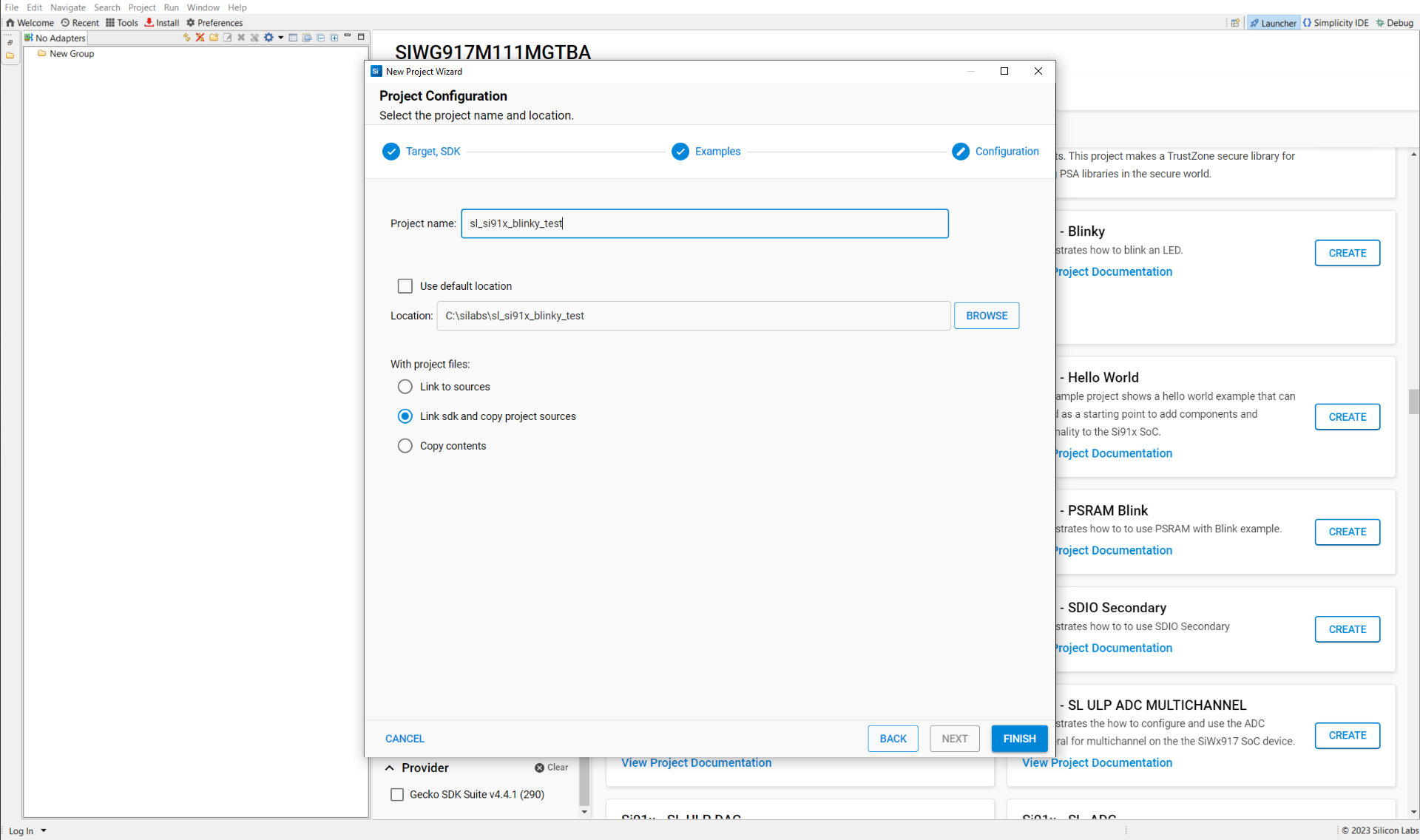 OPN Create Example