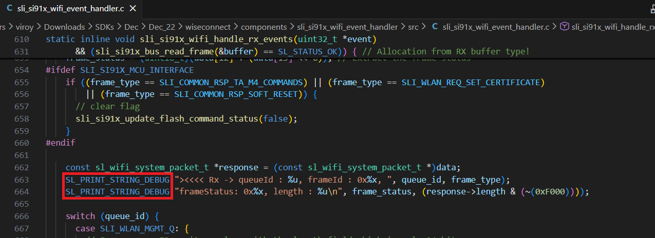 Enable inter-processor rx logs